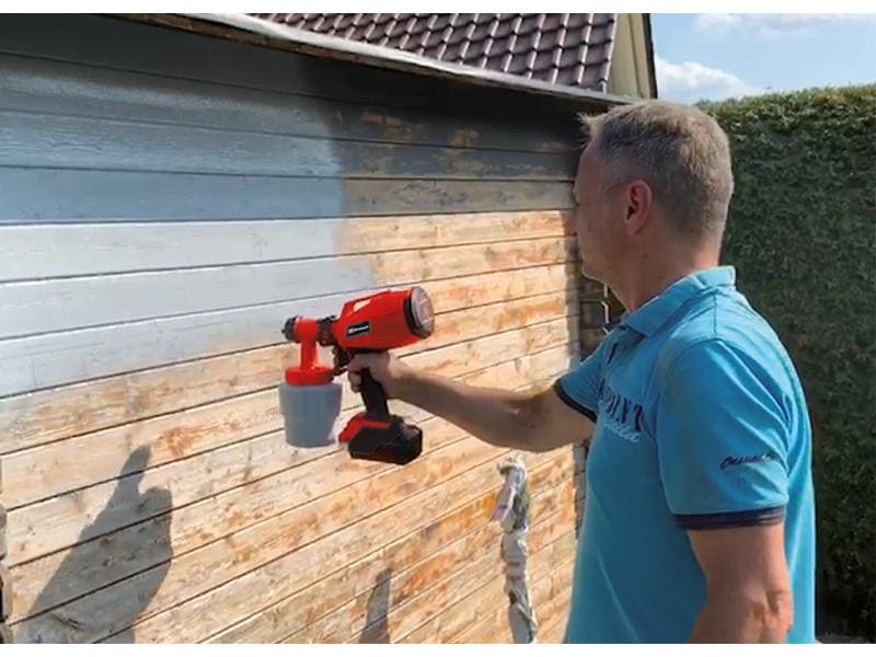 Einhell Akku-Farbsprühsystem TC-SY 18 Solo Akku-Farbsprühpistole mit 800 ml Behälter