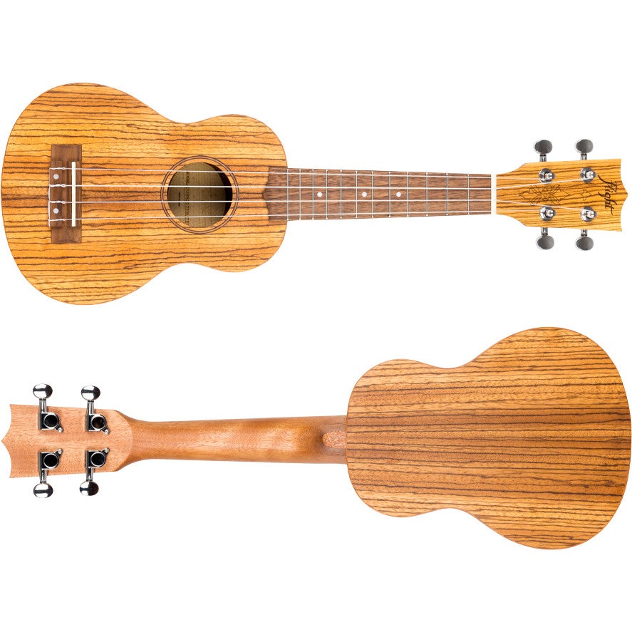 Flight Designer Series DUS322 ZEB/ZEB sopraan ukelele met gigbag