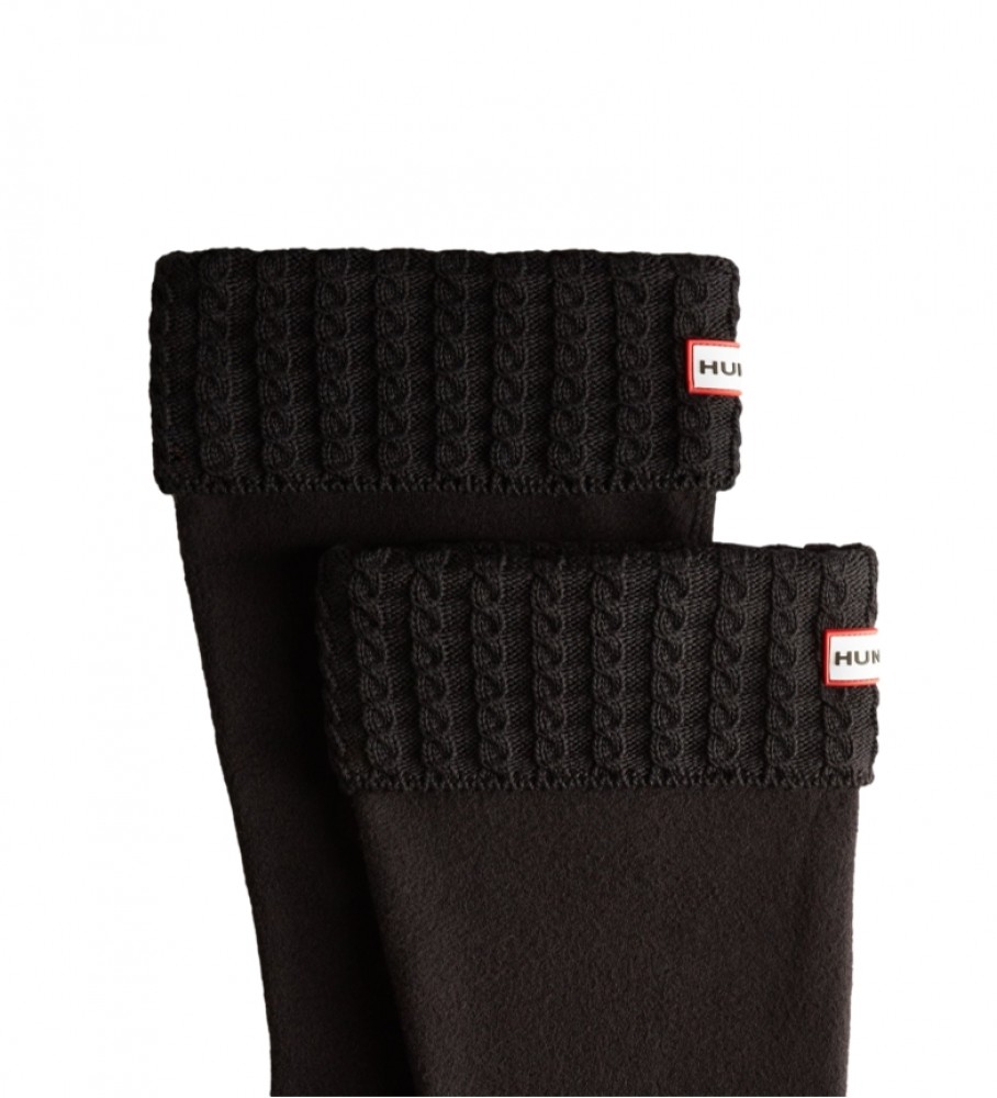 Meias Hunter para botas de cano alto, pretas