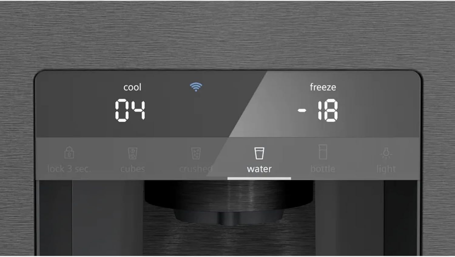 Siemens KF96DPXEA iQ700 Kühl-Gefrier-Kombination, 183 x 90,5 cm, 574 L Kühlen + 199 L Gefrieren, noFrost, hyperFresh 0 Grad, LED-Licht, Beleuchtete Glasrückwand mit multiAirflow