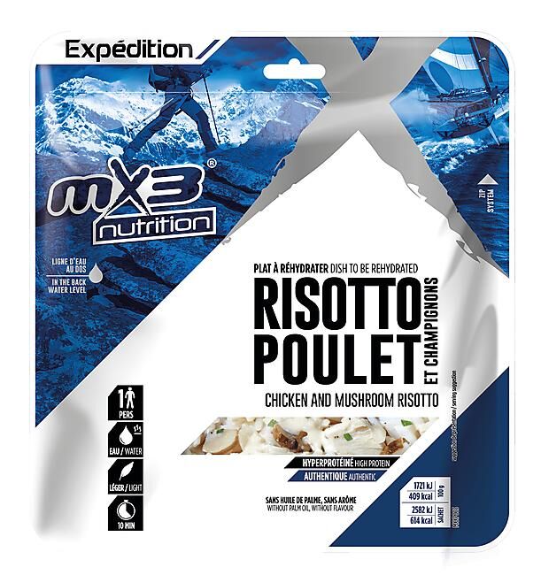 MX3 NUTRITION - RISOTTO POULET CHAMPIGNONS 1025 KCAL