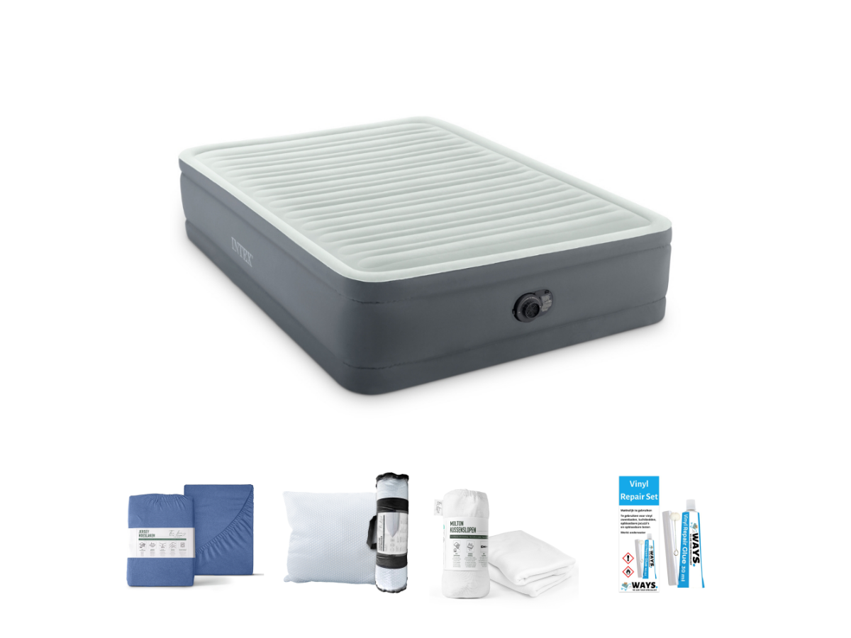 Intex PremAire I 203 x 152 cm Luchtbedset - 5-delig