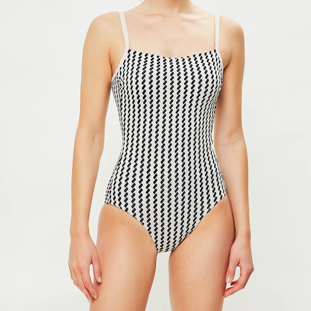 Iodus Maillot de bain 1 Pièce Lezo noir/écru