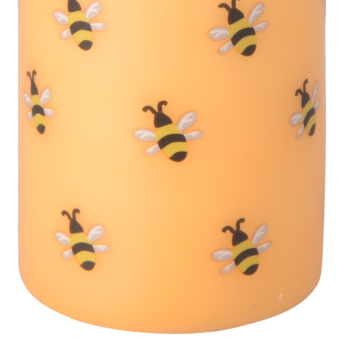 My Home Kerzen mit Bienen-Motiven dunkelgelb