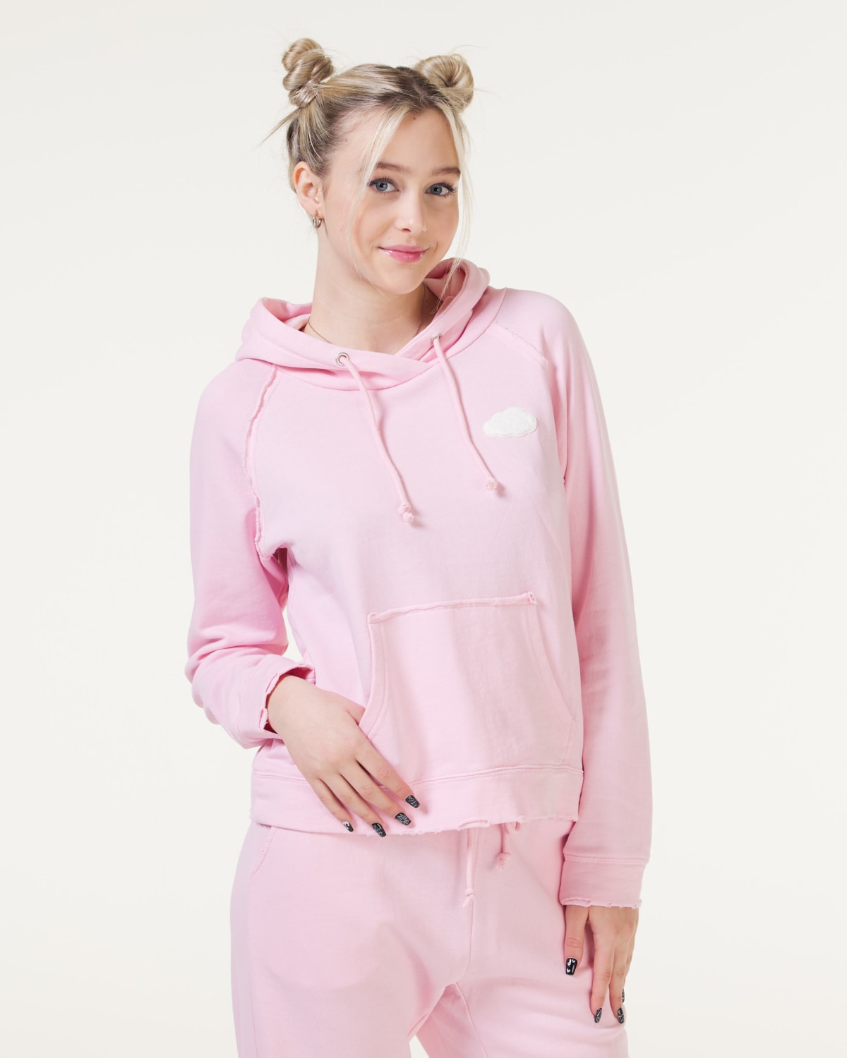 Bumpro SkyDye Trashed Hoodie Pink Pastel
