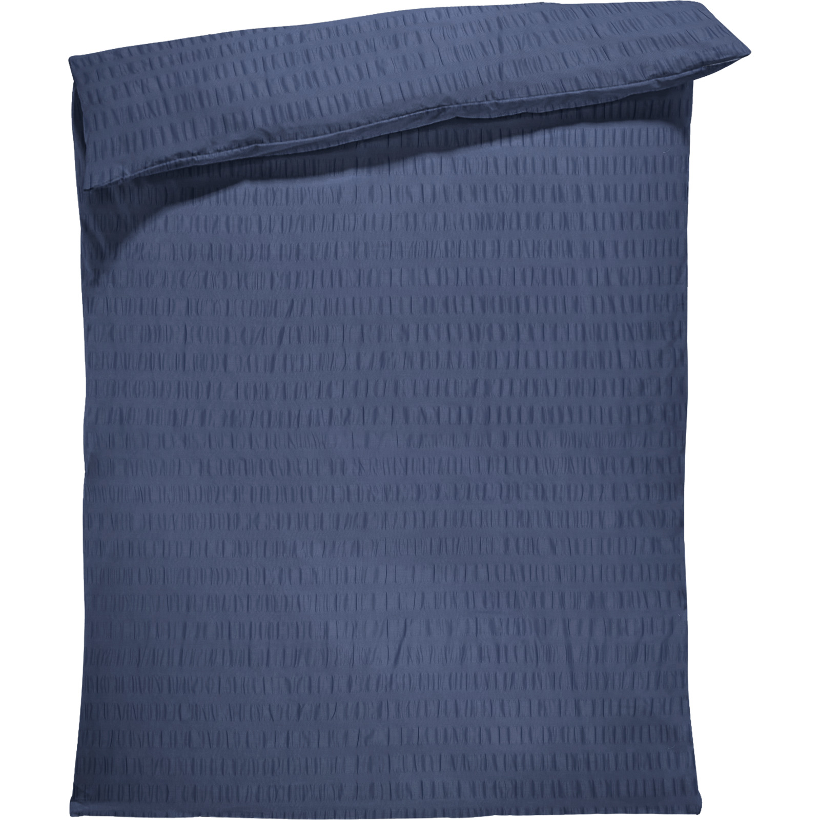 Bettwäsche Seersucker uni Kissenbezug 65x65cm 2er Pack, blau