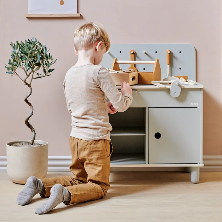 Flexa - Play Werkbank, grün