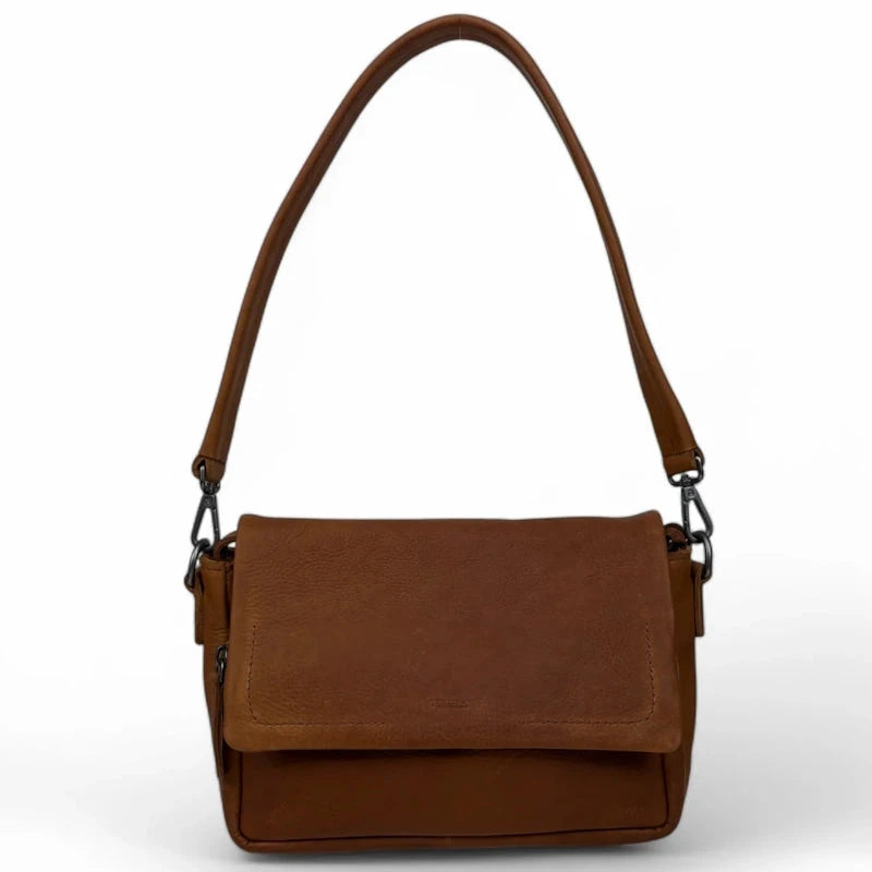 DSTRCT Preston Park Flap Bag Cognac