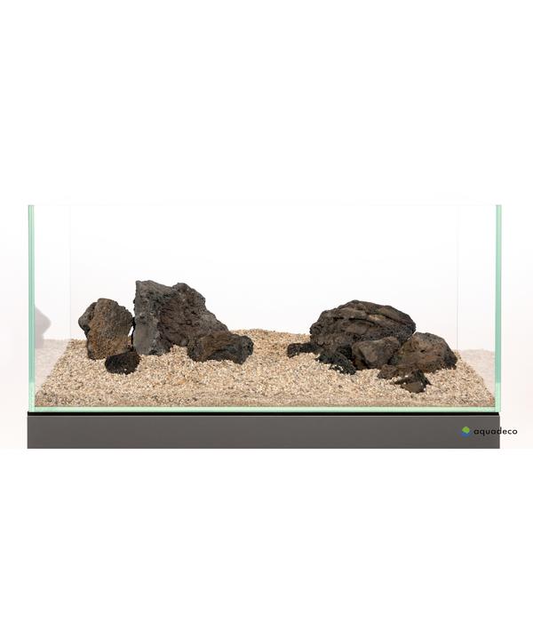 aquadeco Aquariumdeko Set Schwarze Premium