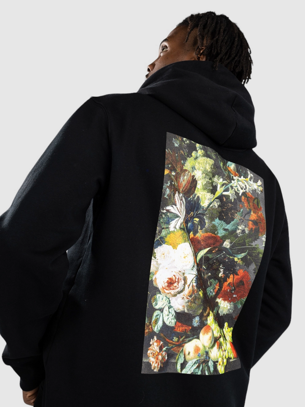 Poetic Collective Flower Hoodie black