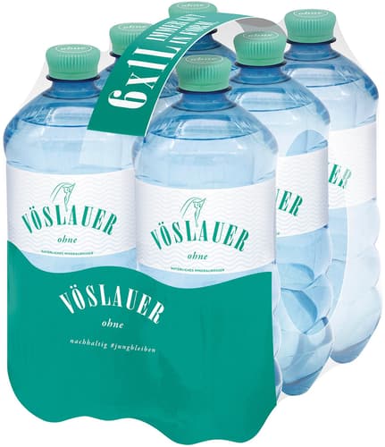 Vöslauer Mineralwasser ohne 6x1,0 l PET (EINWEG)