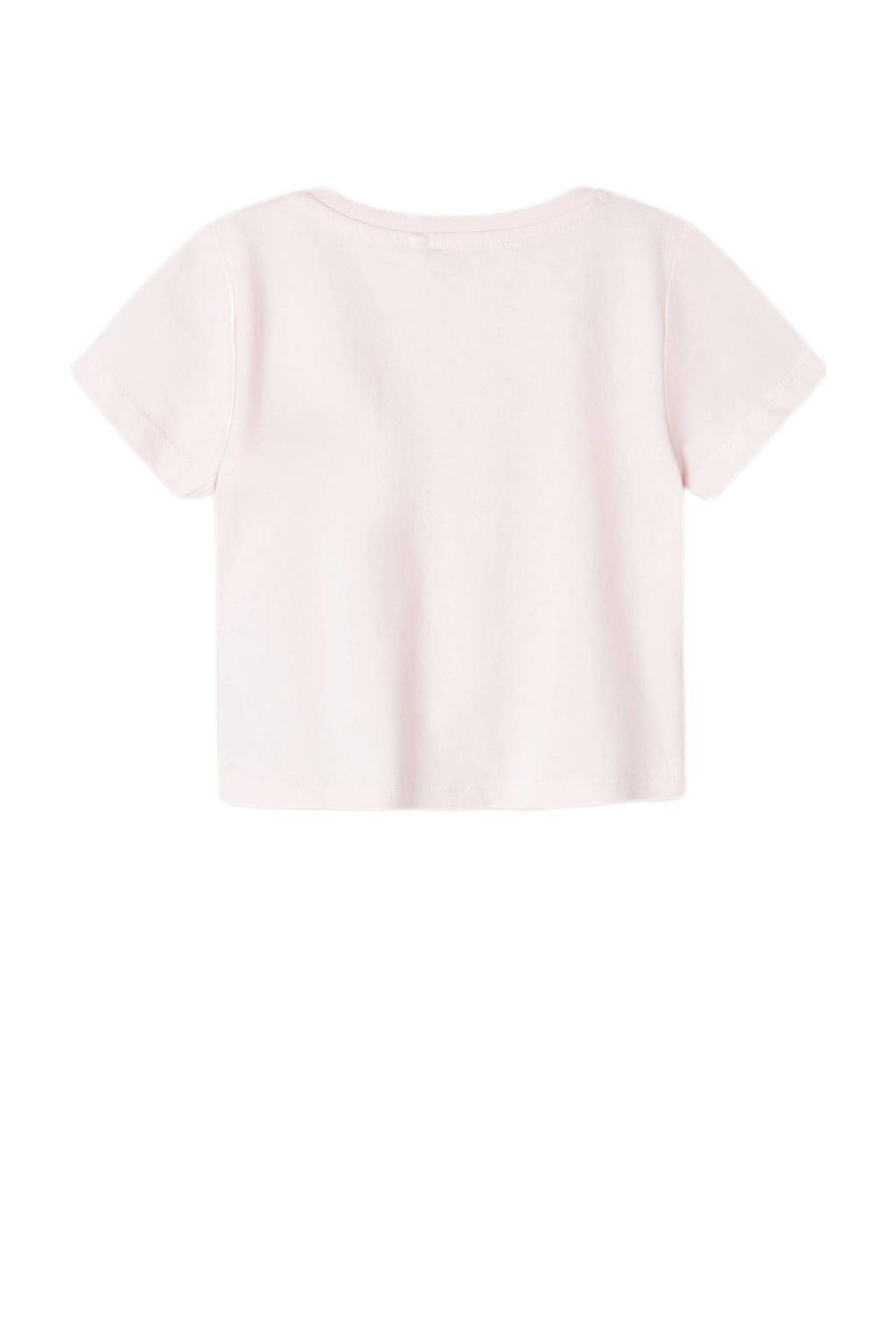 NAME IT T-shirt NMFKIKATIE met printopdruk zachtroze