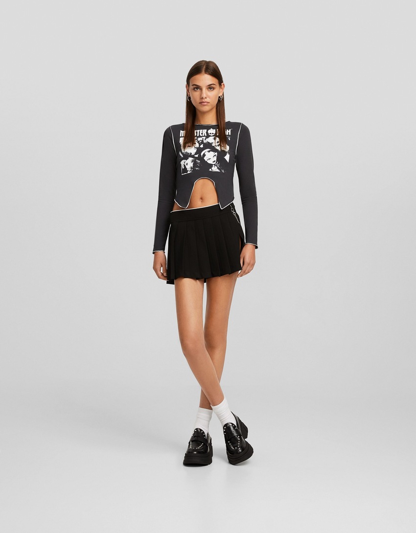 Camiseta de manga comprida com estampa Monster High
