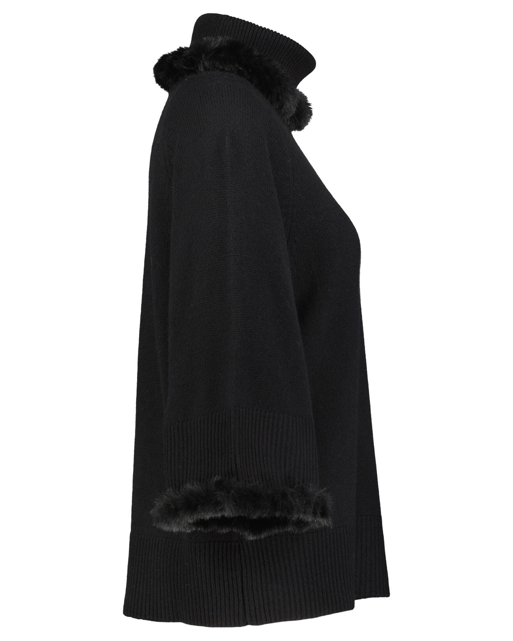 Princess goes Hollywood| Damen Rollkragenpullover aus Wolle 3/4-Ärmel