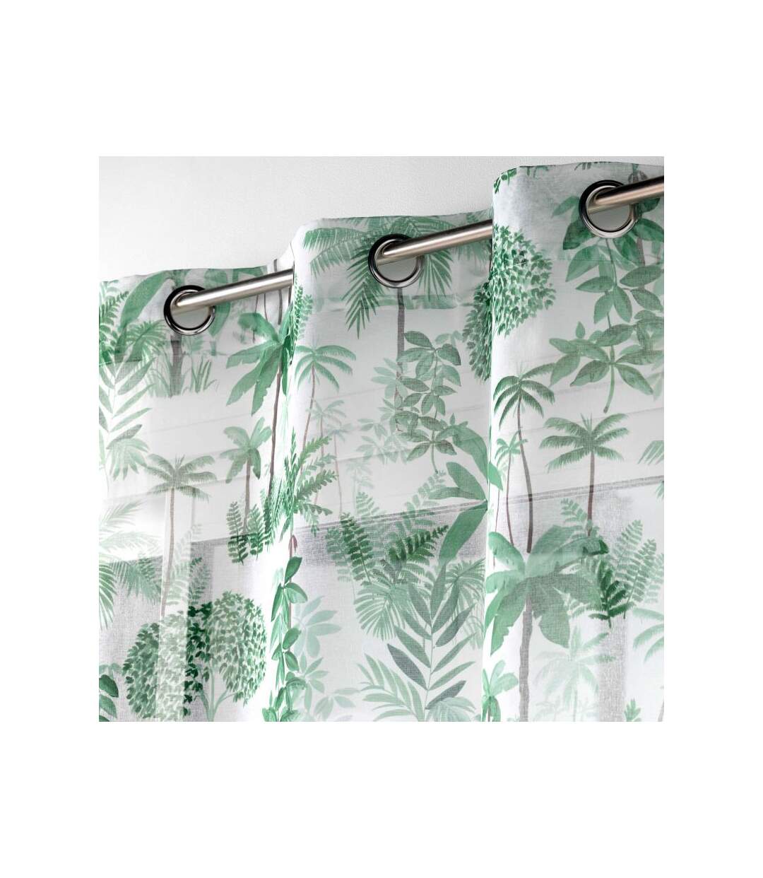 Rideau Voilage à Œillets Amazonia 140x240cm Vert