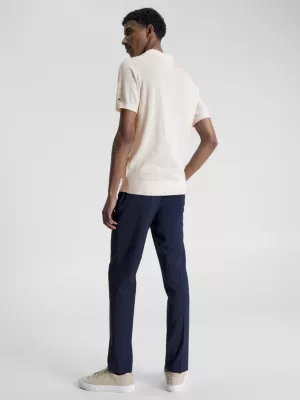 Polo de lã merino com corte regular