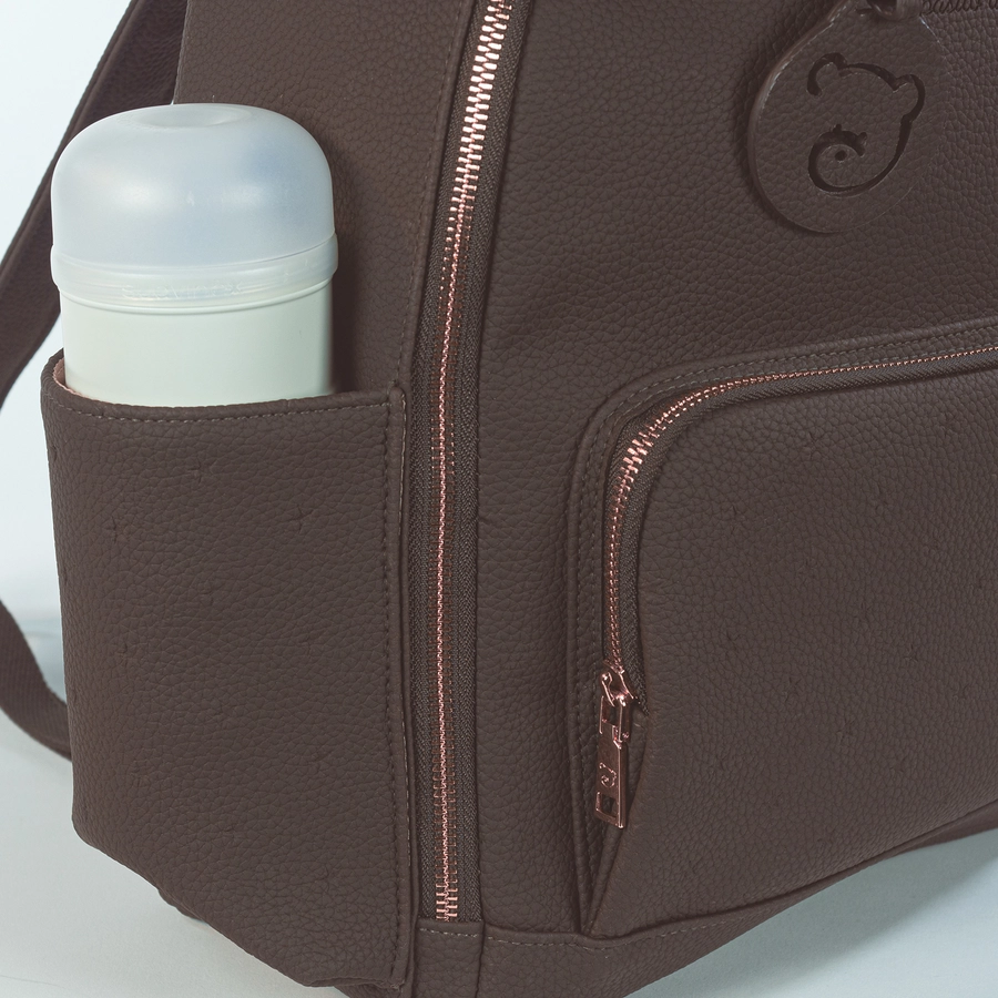 pasito a pasito Wickelrucksack Sterne  braun