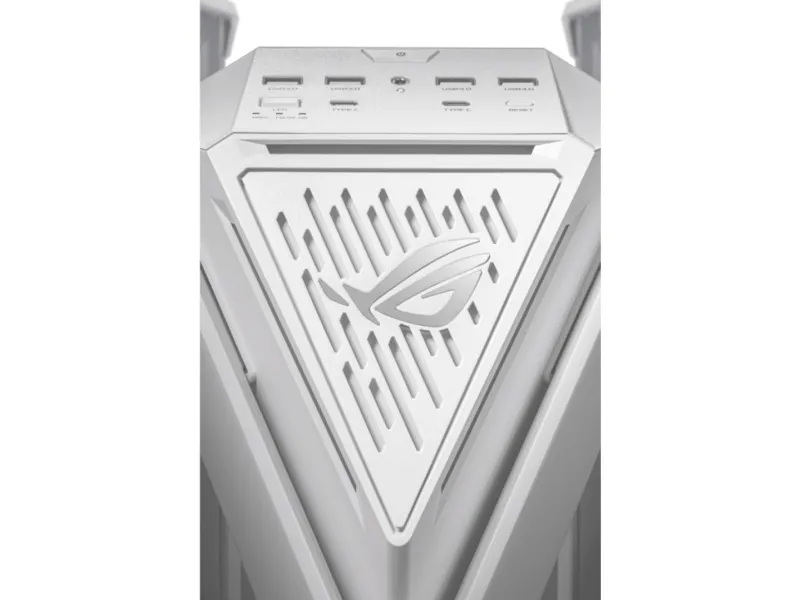 ASUS ROG Hyperion GR701 - FT gaming - udvidet ATX - sidepanel med vindue (hærdet glas) - ingen strømforsyning - hvid - USB/Lyd