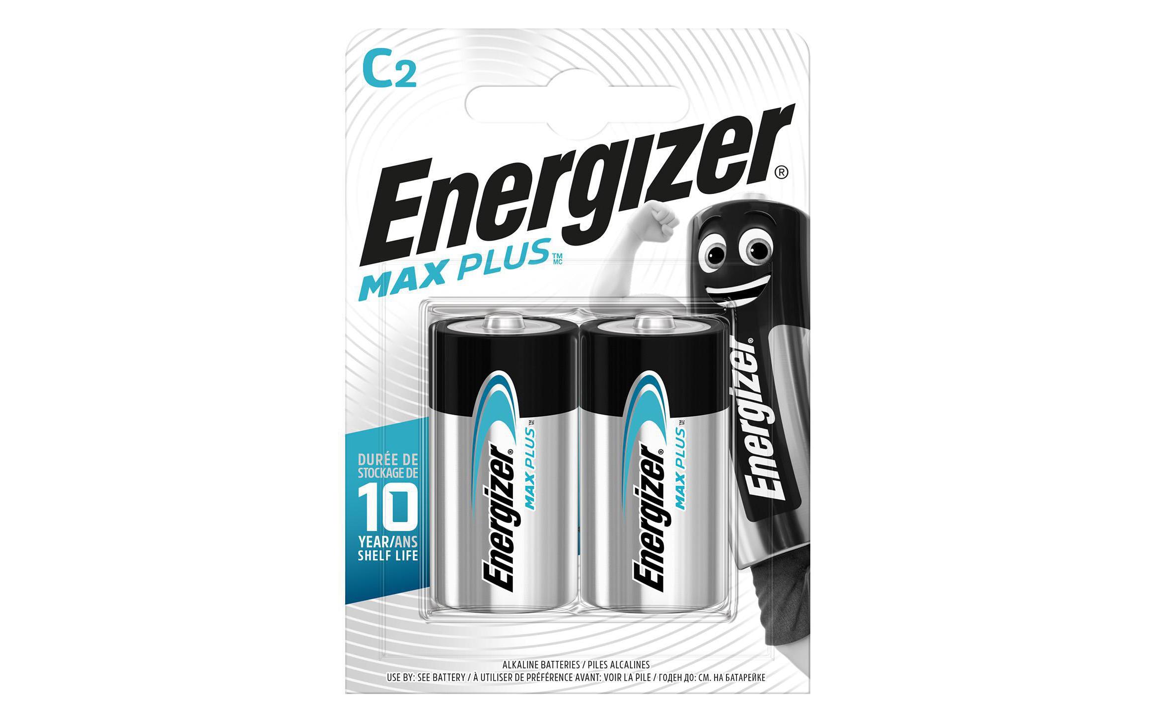 Batterie Max Plus Baby C , 2 StückC-Batterien im 2er-Pack