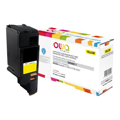 Cartouche laser compatible Epson S050611 - jaune - Owa K15634OW
