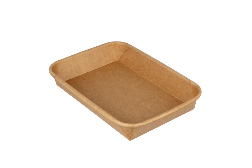 Sushi tray karton TA-03 + deksel 165x115x25 Kraft