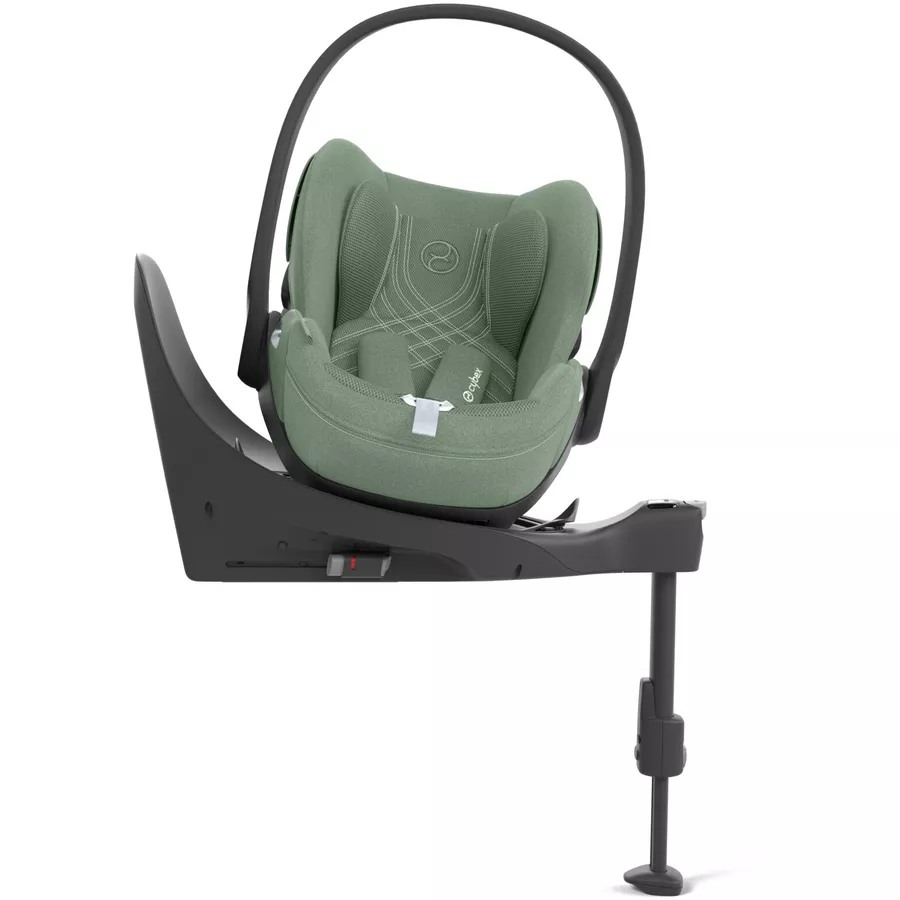 cybex PLATINUM Babyschale Cloud T I-Size Leaf Green Plus mit Basisstation Base T