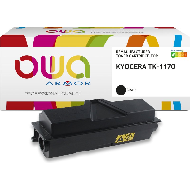Toner remanufacturé OWA - standard - Noir - pour KYOCERA TK-1170