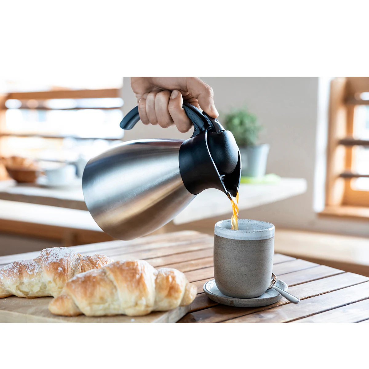 Alfi Bono Vacuum jug 1 liter Matte steel