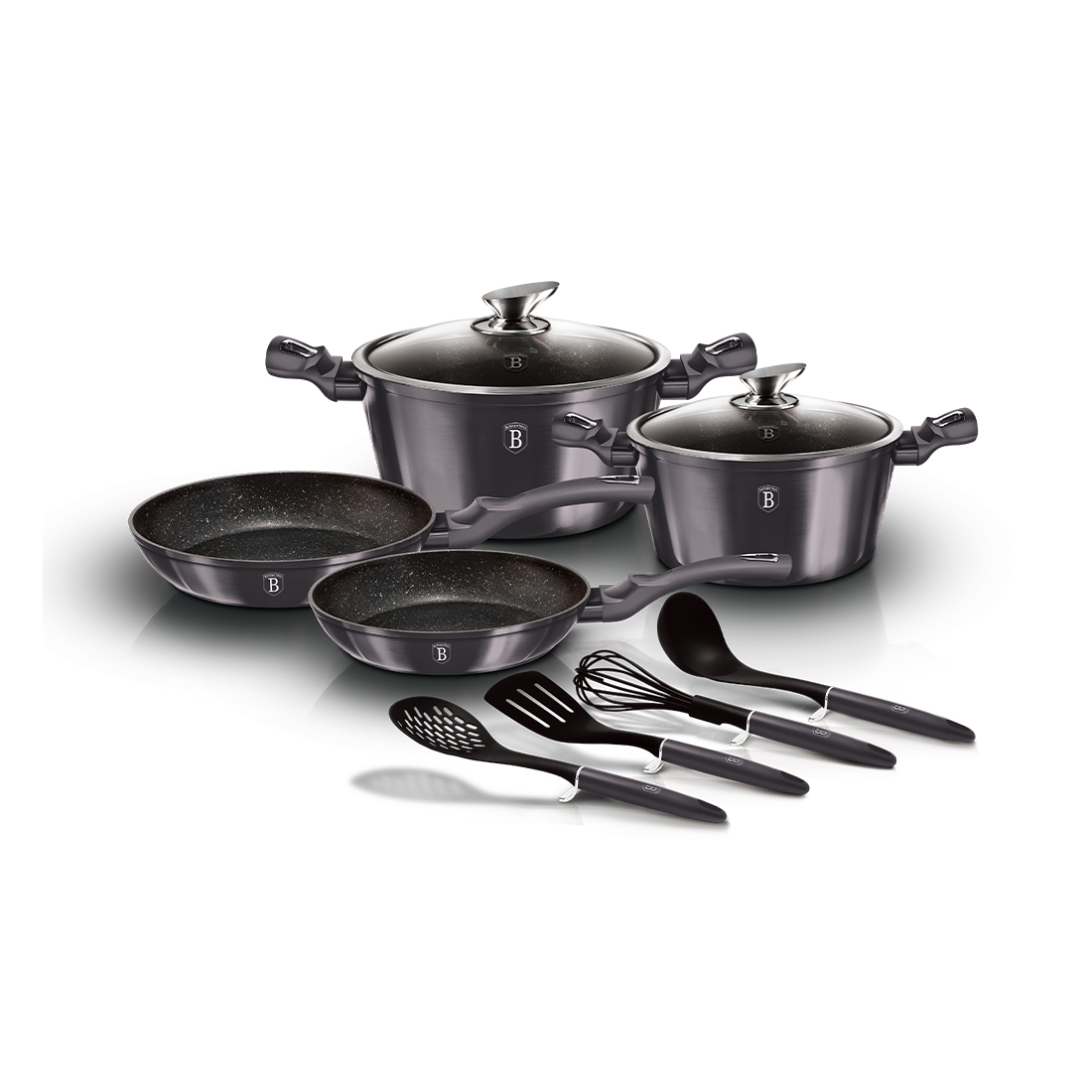 Berlinger Haus 10- teiliges Kochgeschirr-Set Metallic Line Carbon Pro Edition