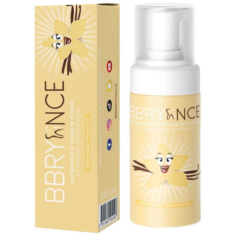 Dentifrice mousse blancheur - Vanille - 50 ml