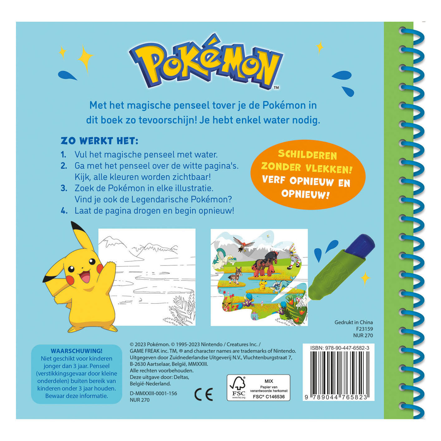 Pokémon Schilderen met Water Deel 1 (Groen)