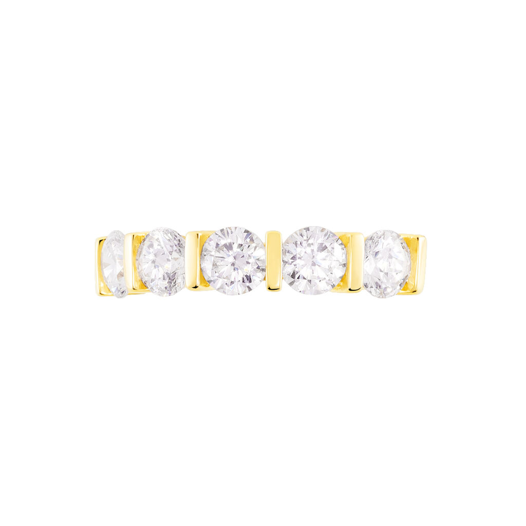 Bague Lyana Or Jaune Oxyde De Zirconium
