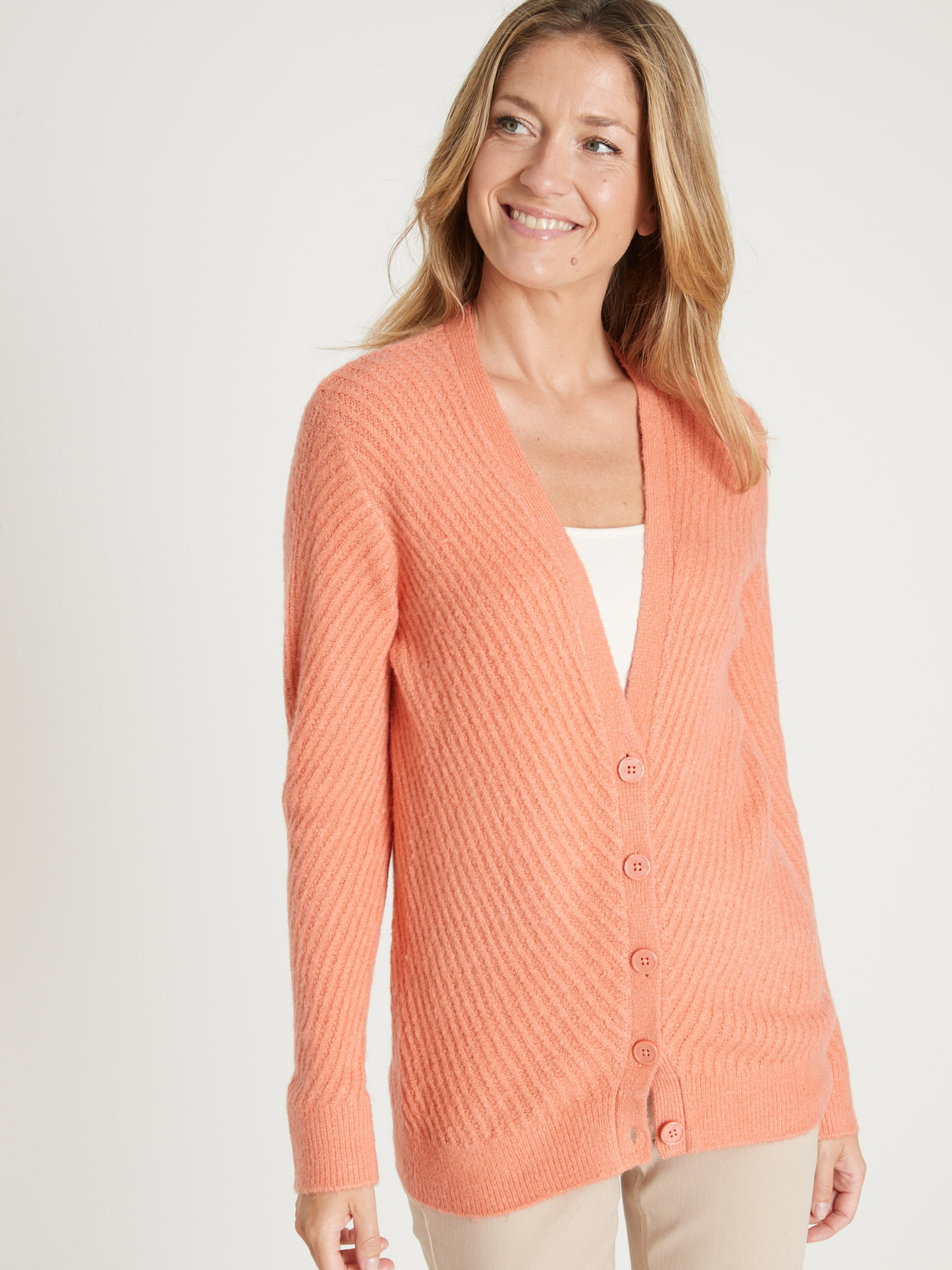 Gilet en maille affinante