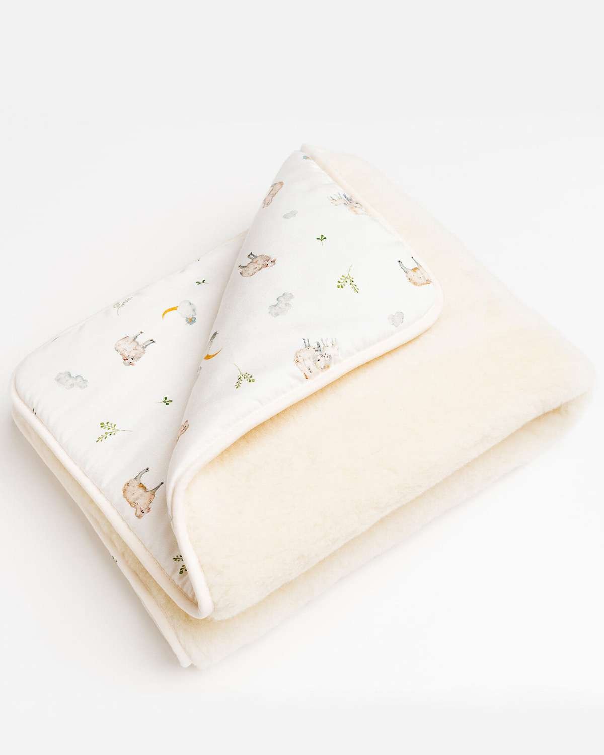 Babyteppe Ull / Lekematte – Tykk Ullfleece av Merino | 80x100cm