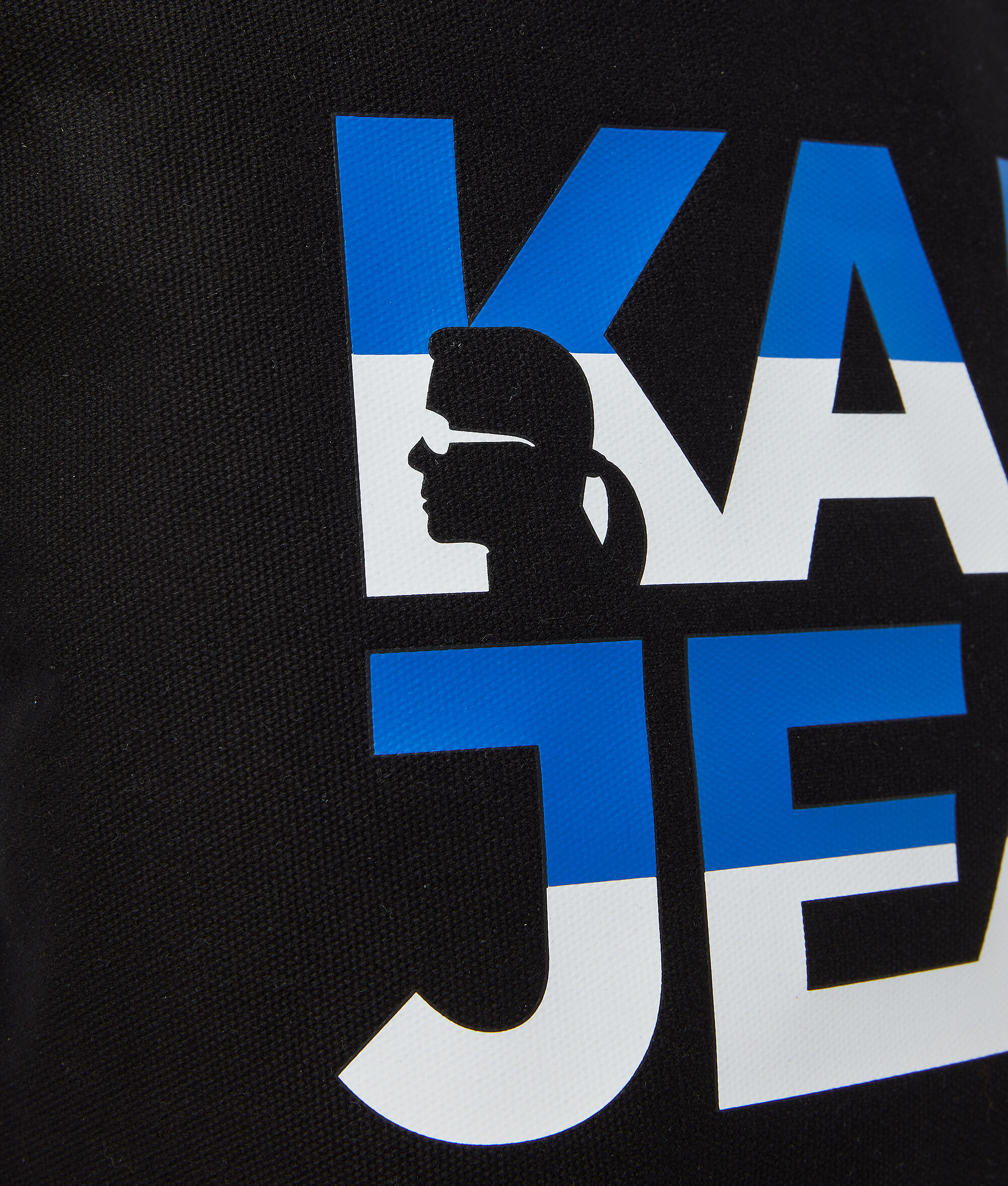 SAC SHOPPER EN TOILE AVEC LOGO KLJ AUDACIEUX