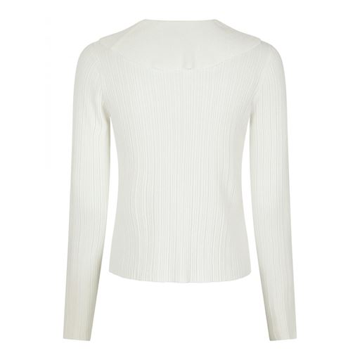 Neo Noir Sahni Knit Bluse, Off White, 36