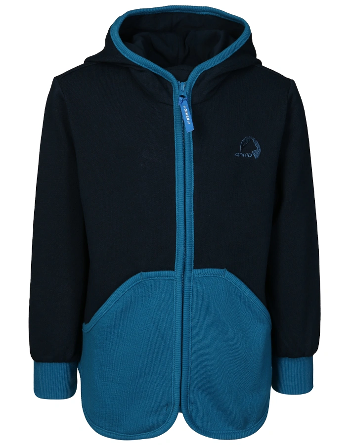 Kapuzen-Sweatjacke JAAKKO in navy/nautic