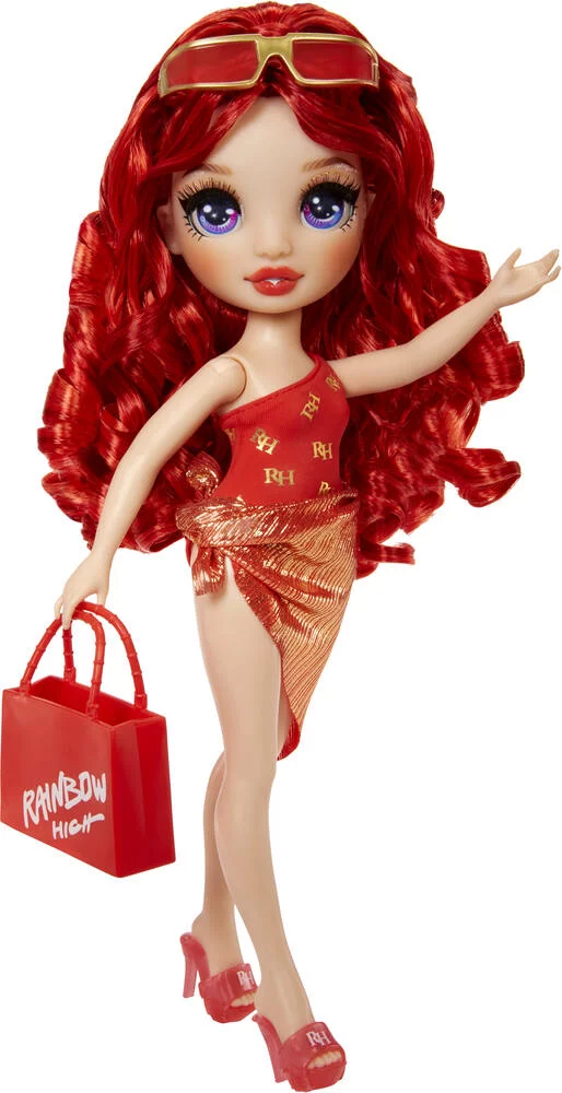 RAINBOW HIGH SWIM ET STYLE POUPEE MANNEQUIN 27CM - RUBY ROUGE