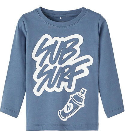 Name It Bluse - NmmSalar Subway - Blåefin