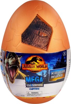 Jurassic World - Dinosaur Æg Legetøj - Mega Egg Surprise