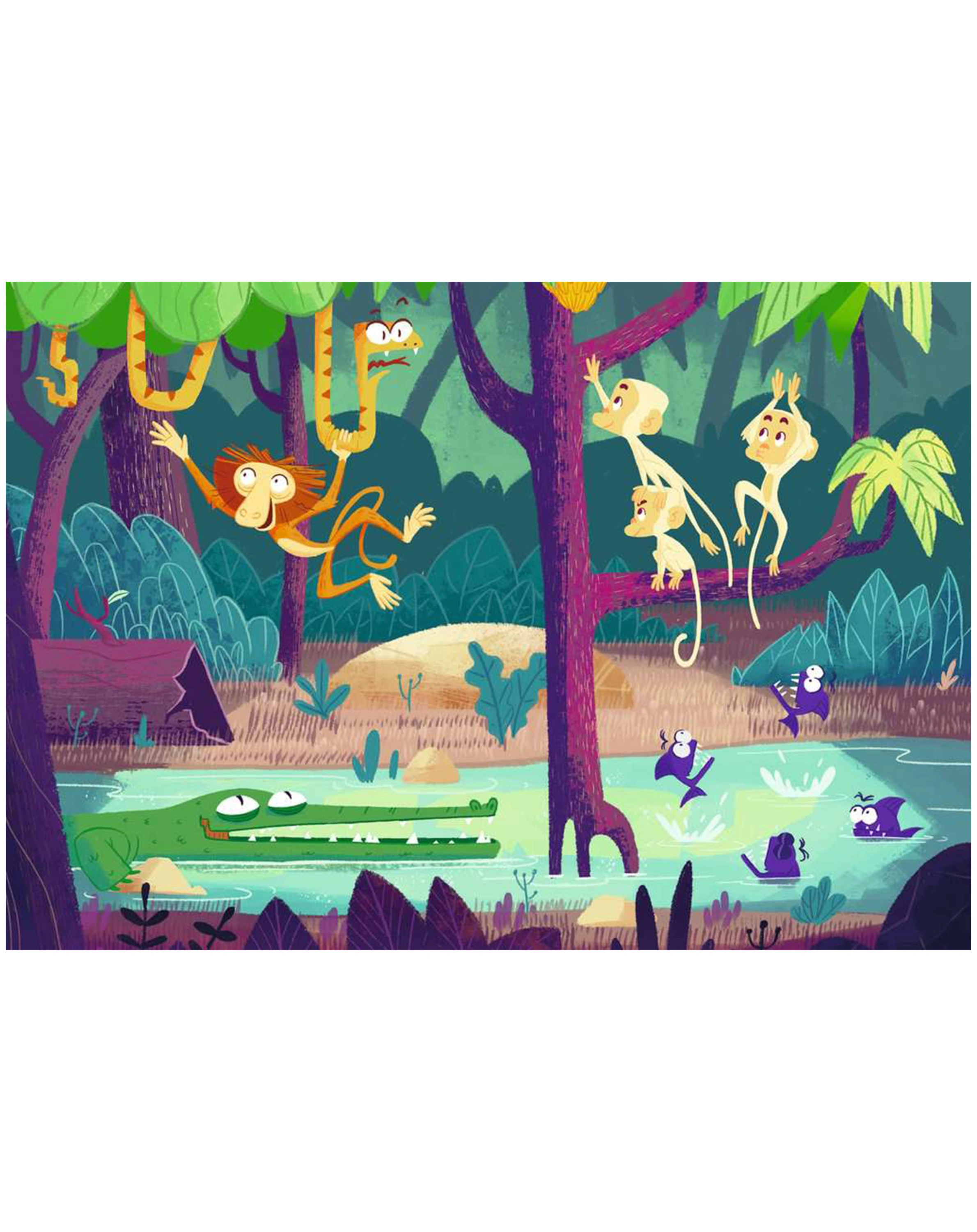Puzzle PUZZLE&PLAY - TIERE 1 2x24-teilig