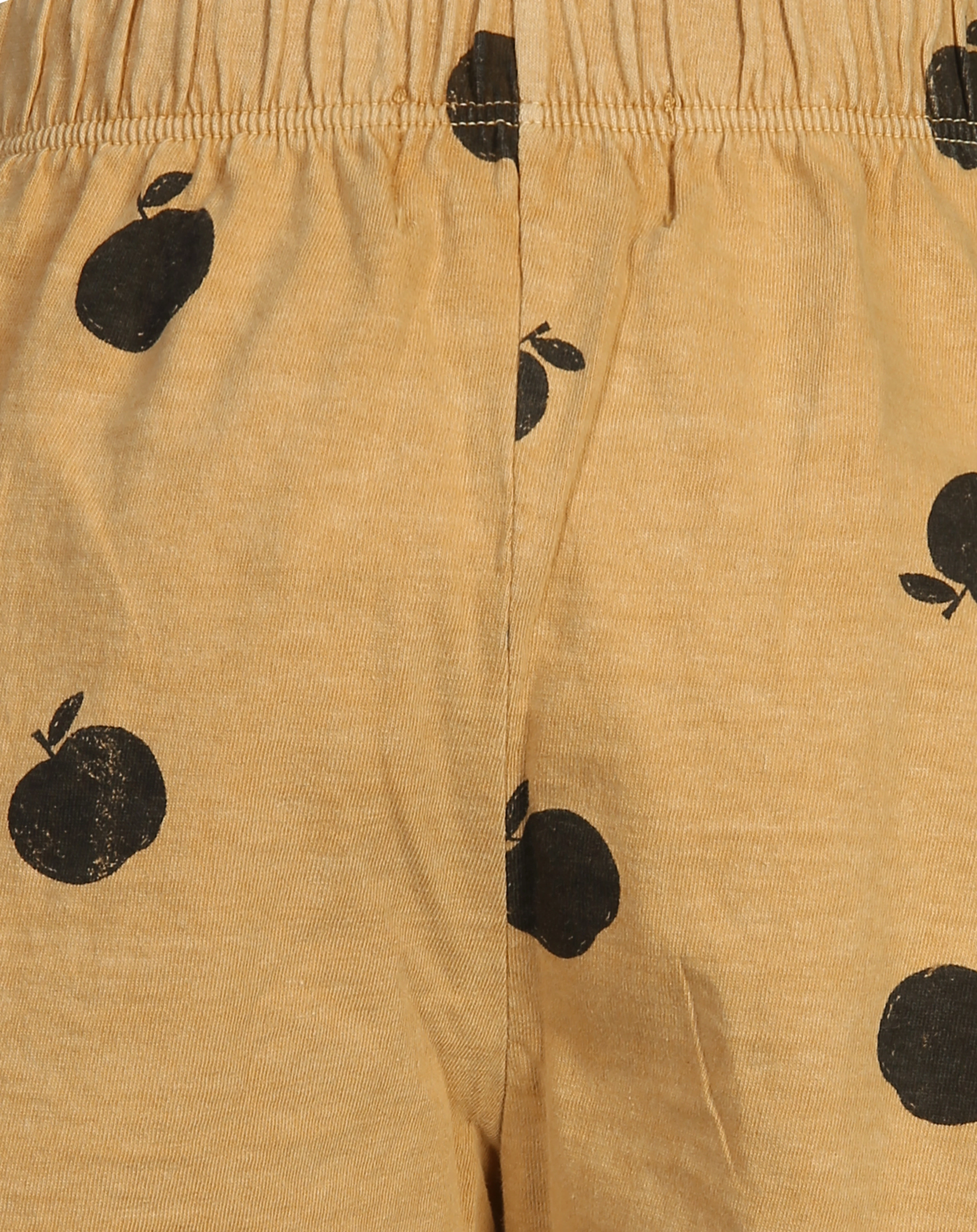Jersey-Shorts ÄPFEL in honey yellow