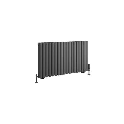 Eastbrook Tunstall dubbele radiator 105x60cm 1652W antraciet