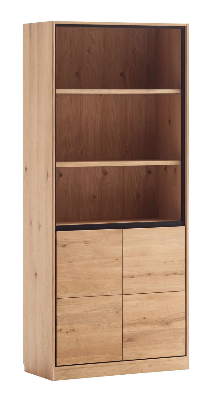 Linea Natura Regal hoch 2 Türen unten AROSA OFFICE