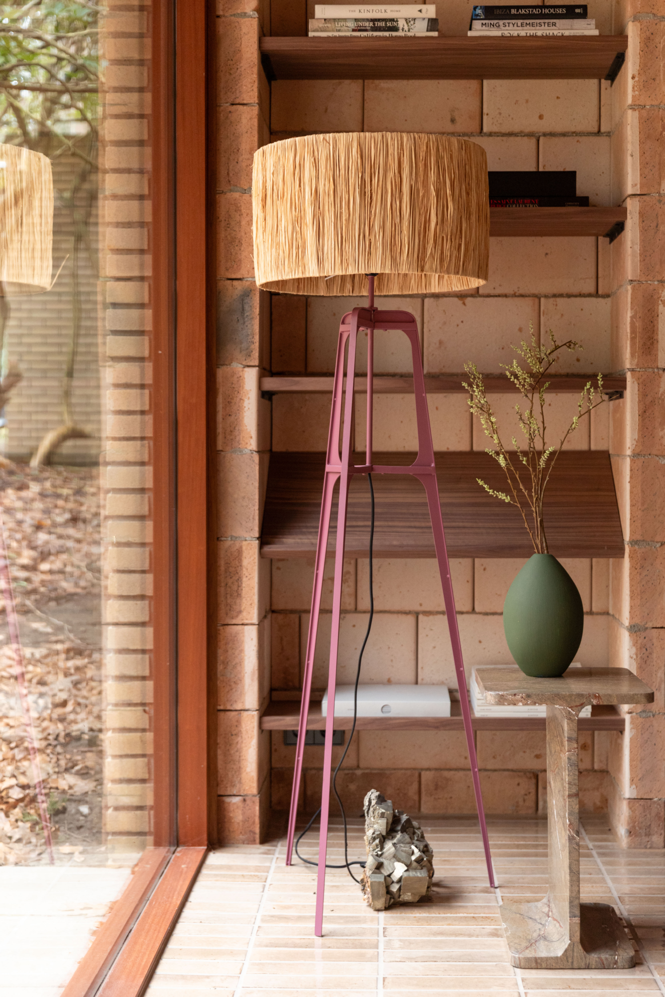 Vloerlamp Afra Plum