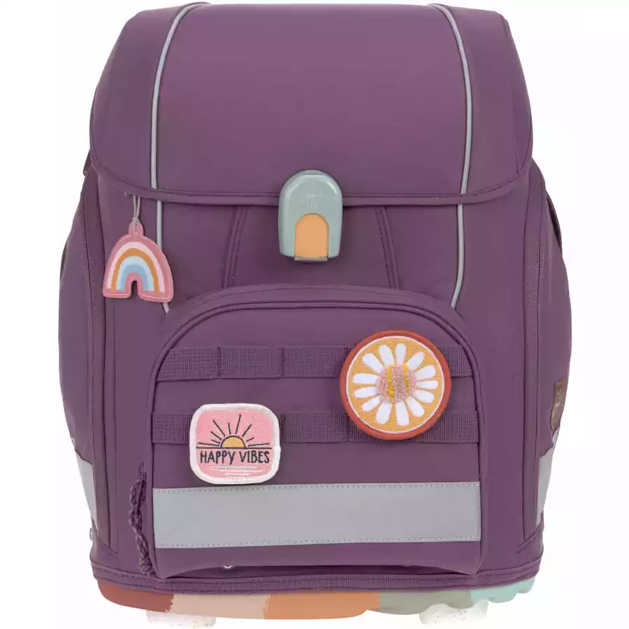 LÄSSIG Schulranzen-Set 7-tlg. Boxy Unique purple