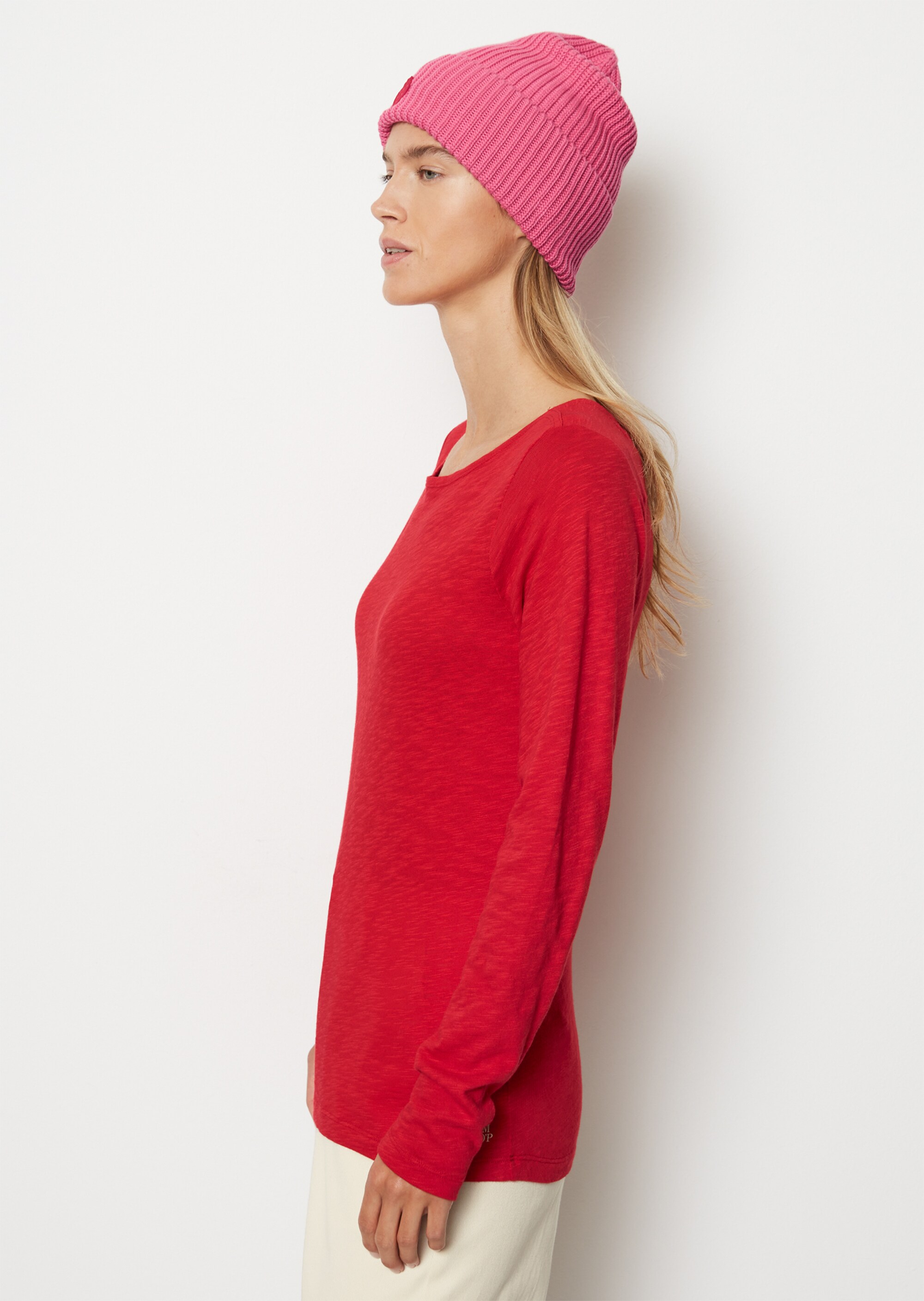 Longsleeve regularaus Slub Jersey