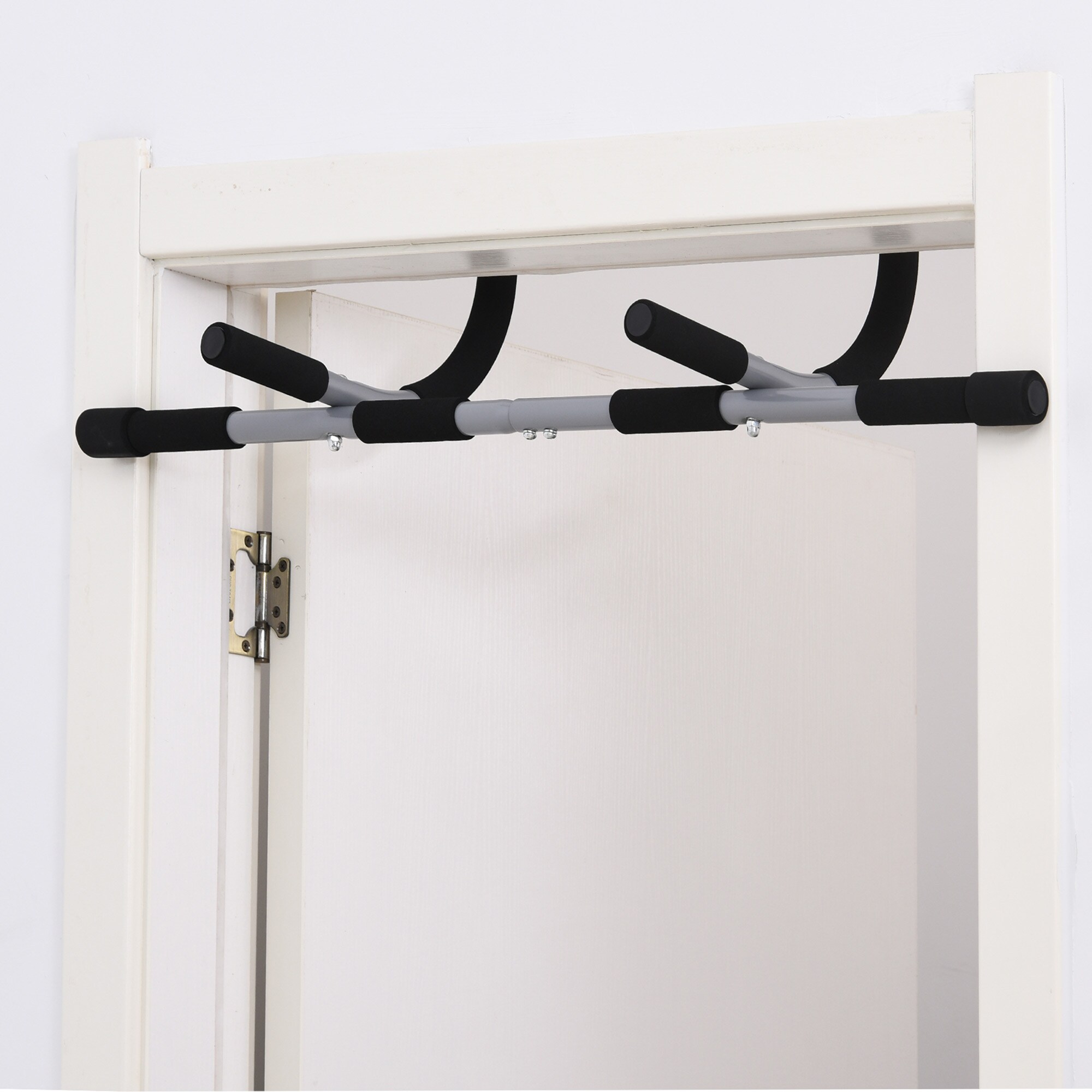 HOMCOM Klimmzugstange für den Türrahmen schwarz, grau 92 x 40 x 17 cm (BxTxH)