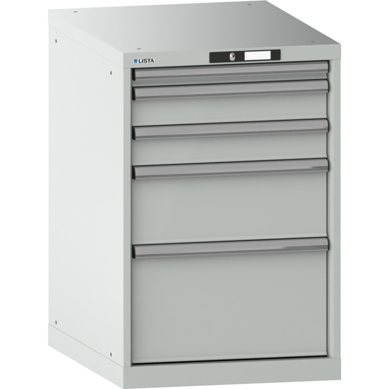 Armoire à tiroirs Lista 27x36E H 85 x L 56,4 x P 72,5 cm avec plusieurs tiroirs Key Lock