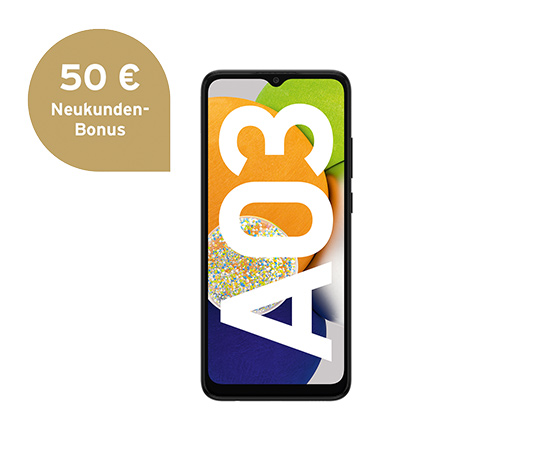 Samsung Galaxy A03 schwarz (Refurbished)